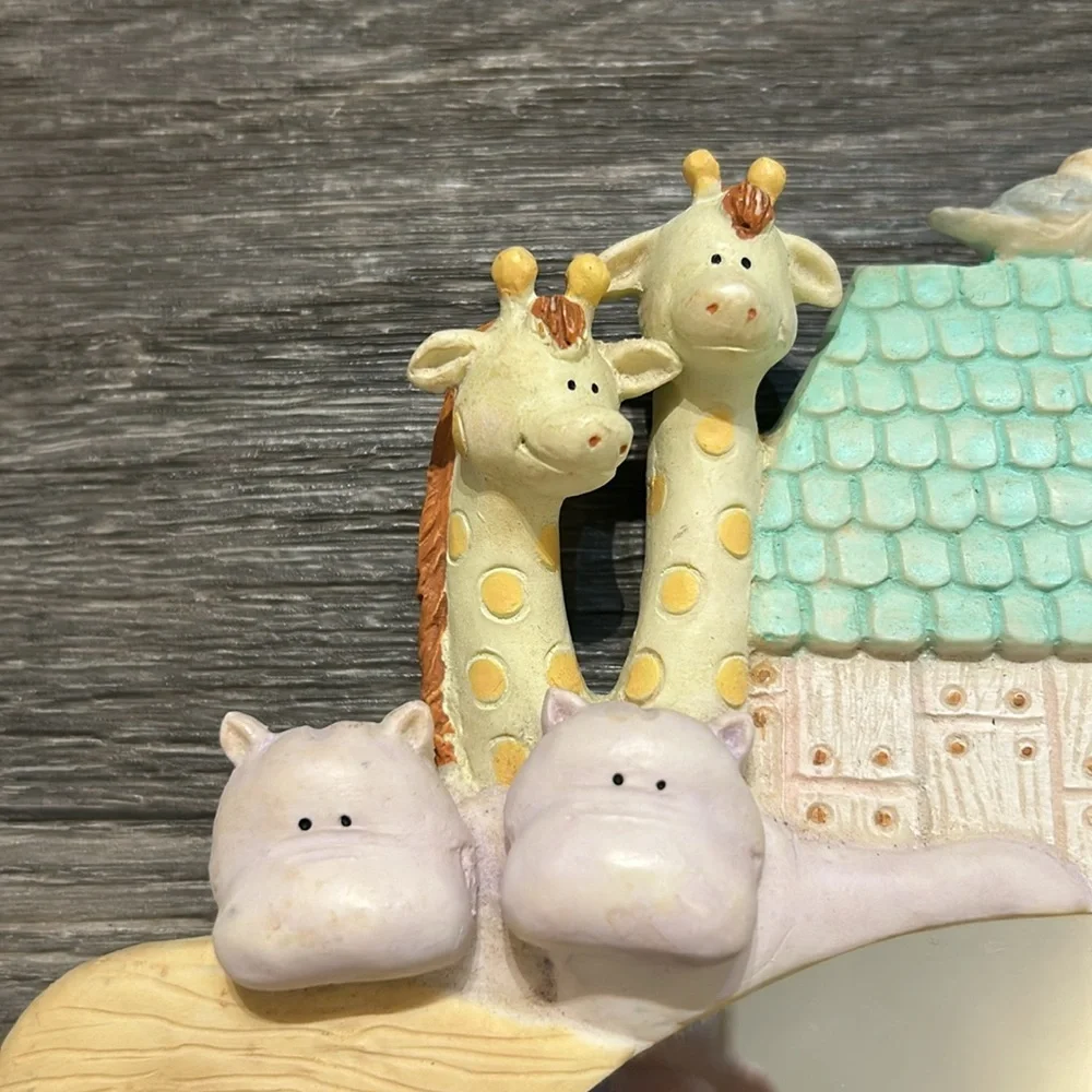 Russ Vintage Noah’s Ark Baby Nursery Mirror Room Decor Animals 90’s Shower Gift